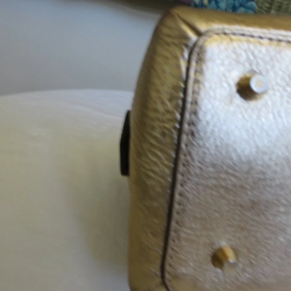Haymarket Thornley PVC Gold leather satchel ( price reduced )